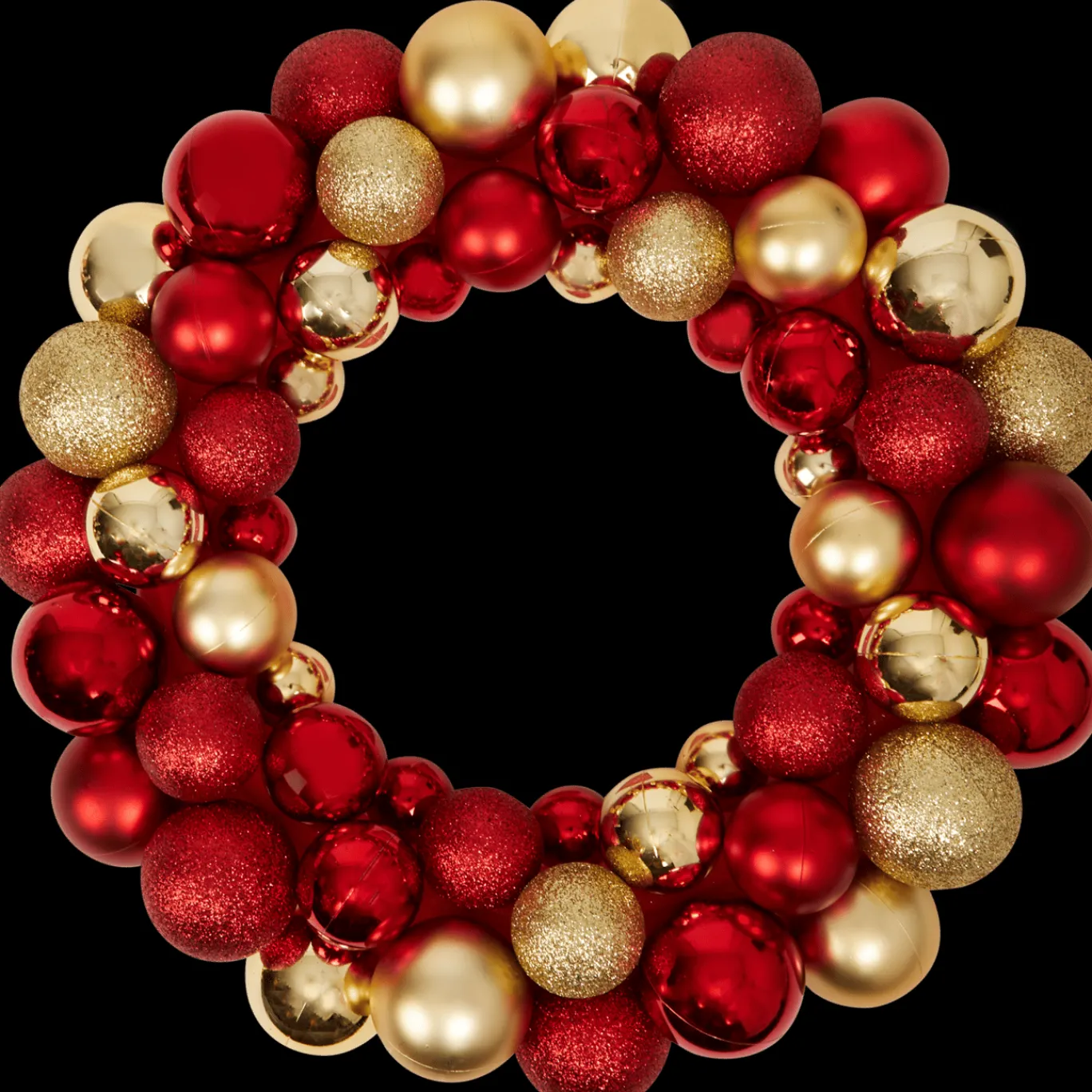 Action Couronne de boules de Noël Absolu Chic* Décoration Saisonnière