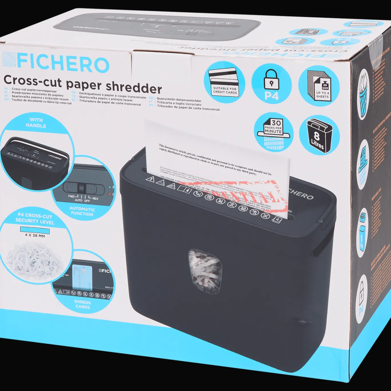 Action Déchiqueteuse à papier Fichero* Accessoires De Bureau