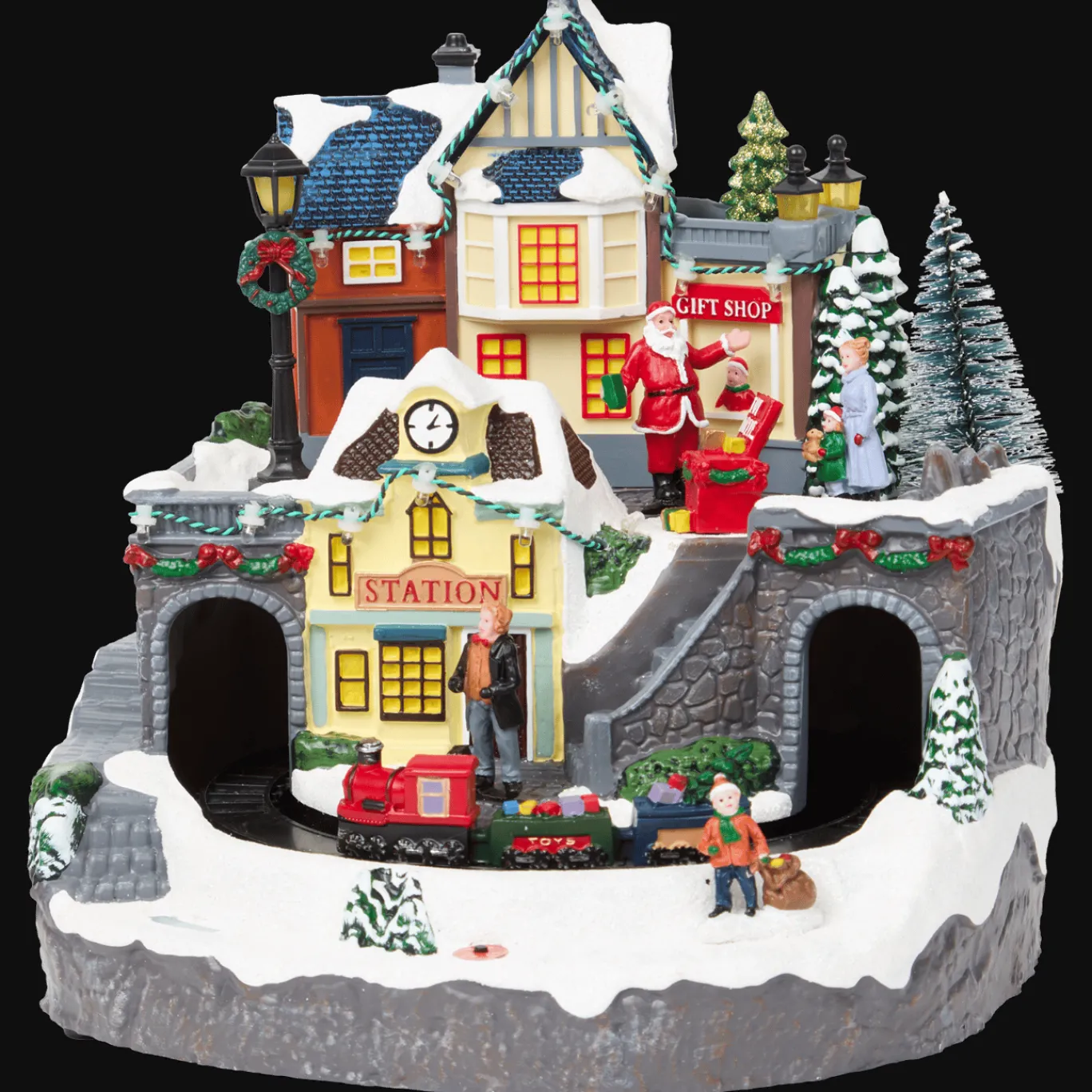 Magic Village Décoration de Noël avec lumière* Décoration Saisonnière