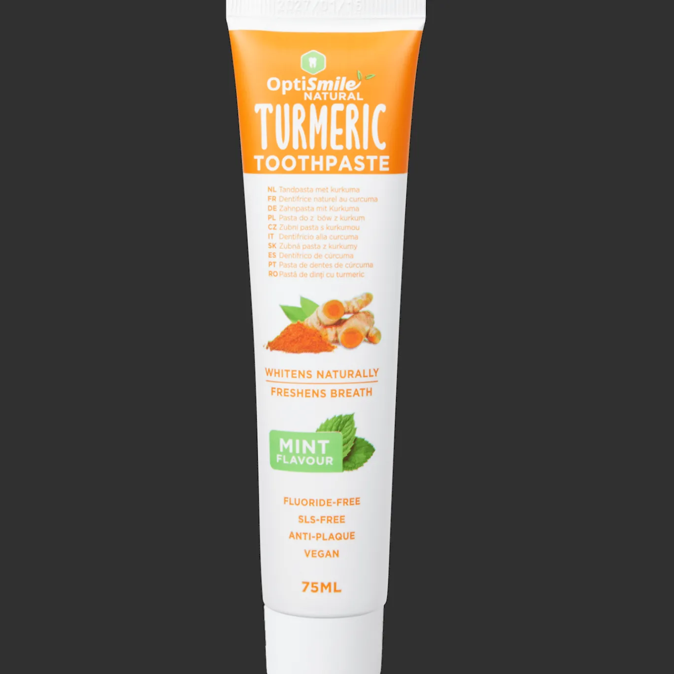Action Dentifrice Optismile Curcuma* Soins Buccaux