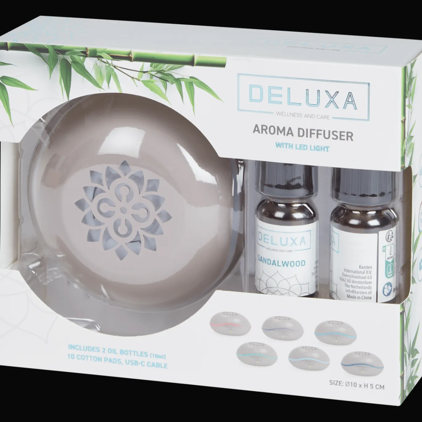 Action Diffuseur d'huiles essentielles LED Deluxa* Appareils De Cuisine
