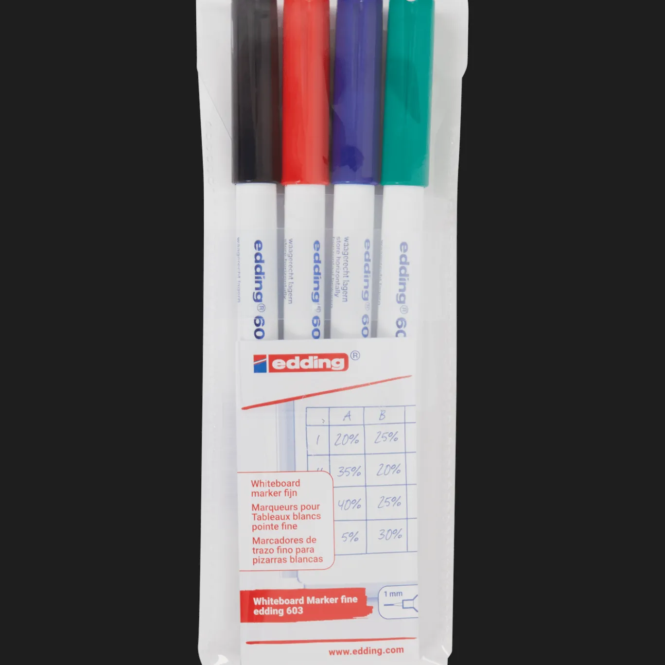Edding Feutres effaçables pour tableau blanc* Papeterie