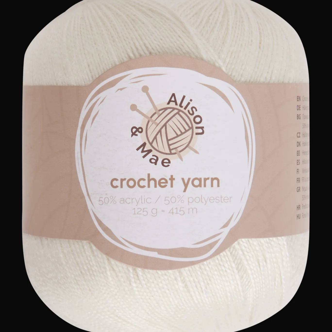 Alison & Mae Fil à crocheter Essentials Fin* Crocheter Et Tricoter