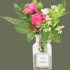 Action Fleurs artificielles dans vase en verre* Plantes Et Fleurs Artificielles
