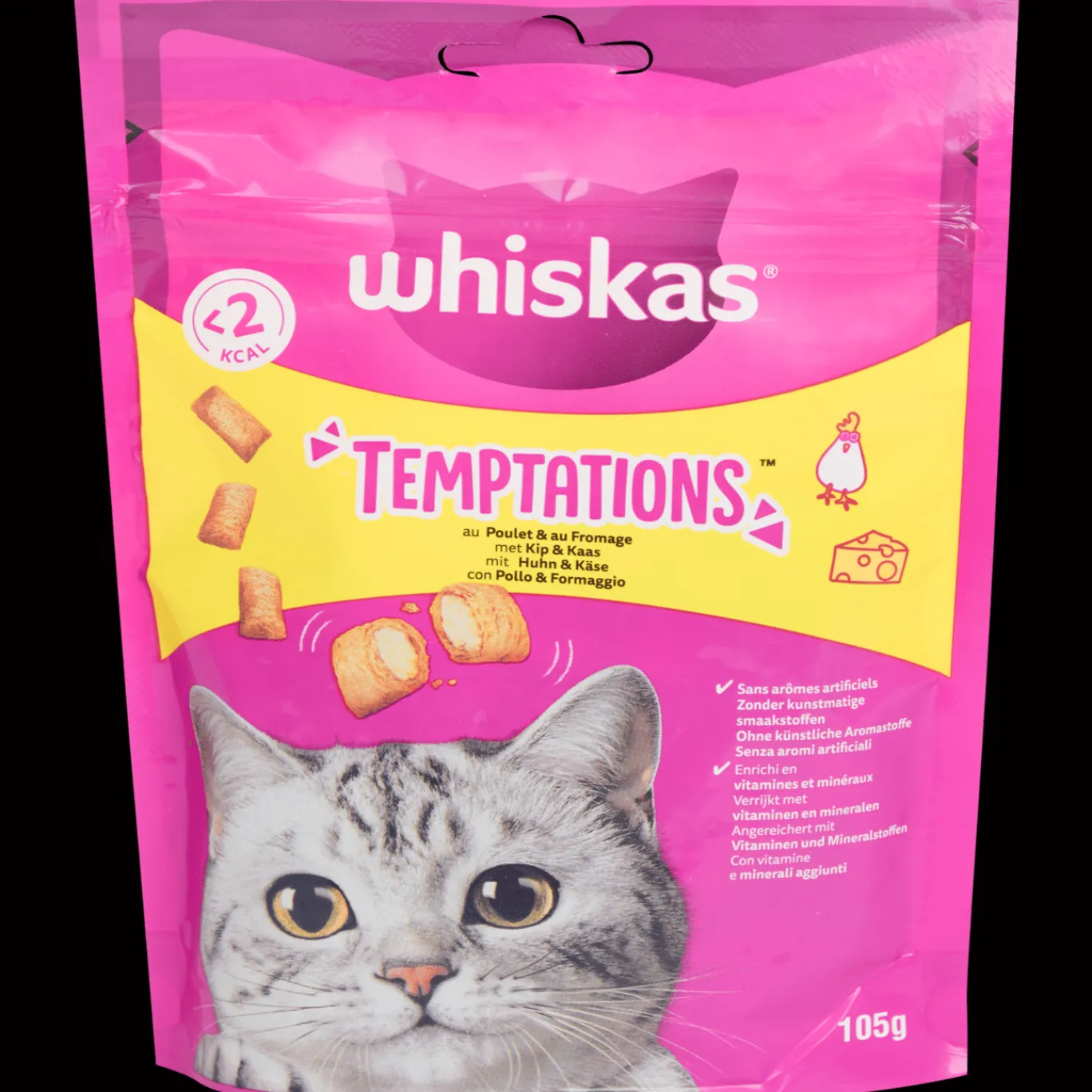 Whiskas Friandises pour chat Temptations Poulet et fromage* Chat|Alimentation