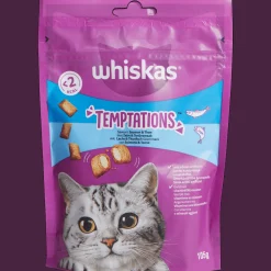 Whiskas Friandises pour chat Temptations Saumon et fruits de mer* Chat|Alimentation