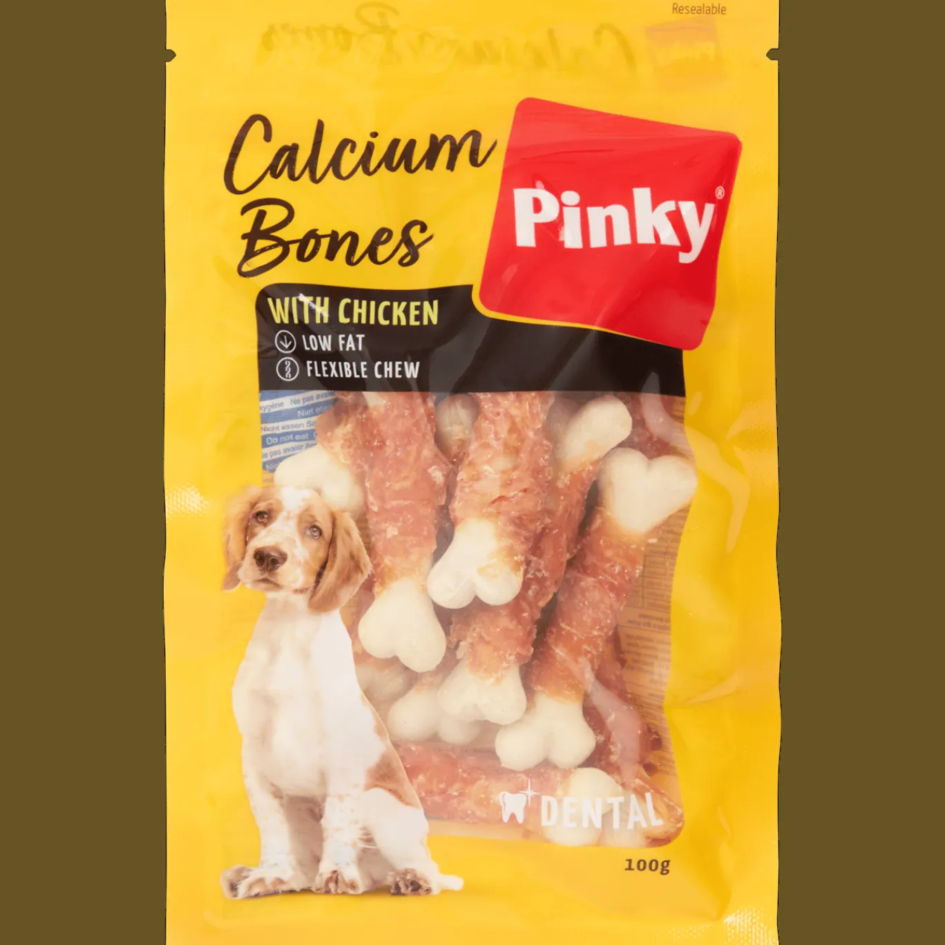 Action Friandises pour chien Pinky Calcium Bones* Chien|Alimentation