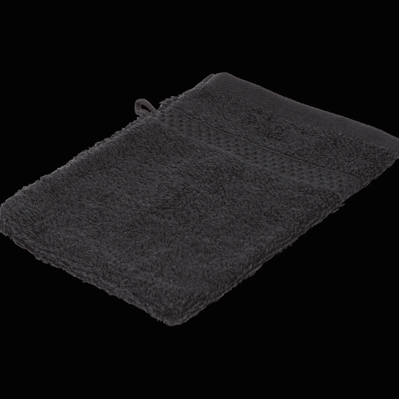 Action Gant de toilette Capetown Noir* Salle De Bain