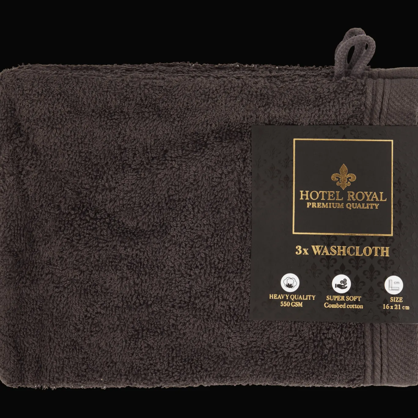 Hotel Royal Gants de toilette Anthracite* Salle De Bain
