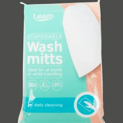 Action Gants de toilette jetables Lifecare* Articles De Bain Et De Douche