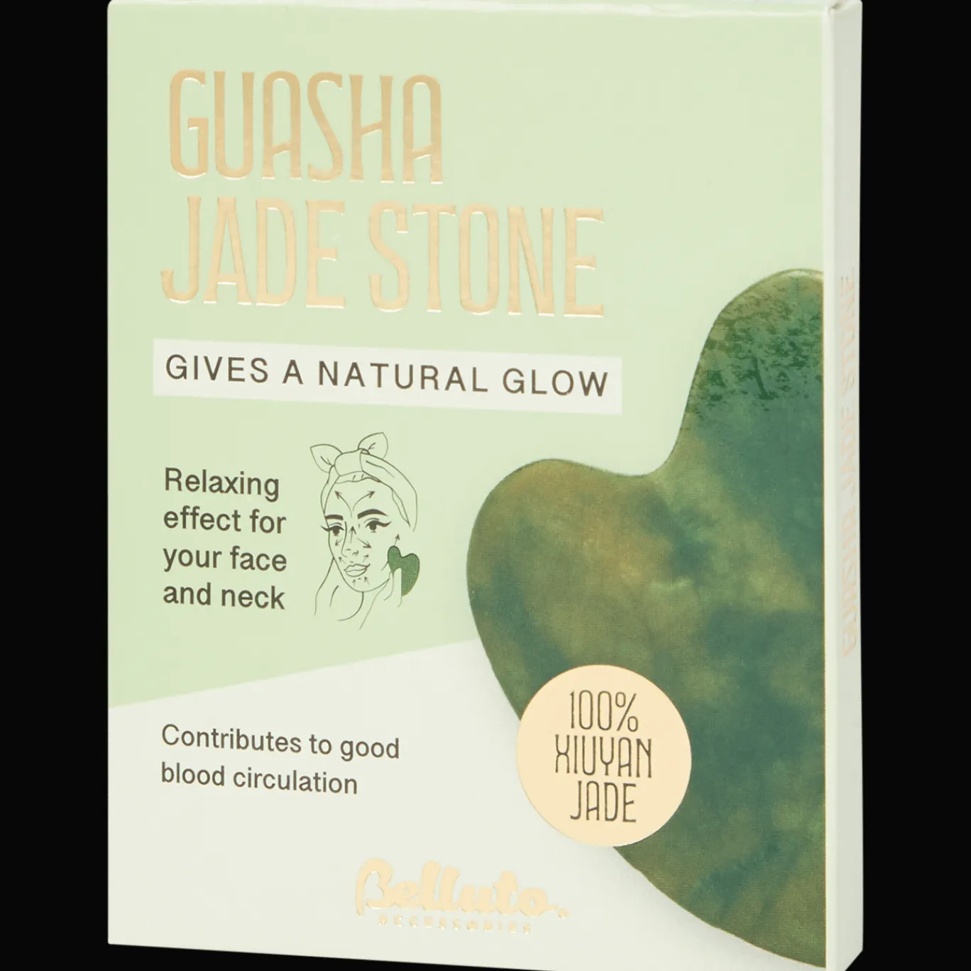 Action Gua sha en pierre de jade Xiuyan Belluto Accessories* Soins Corporels|Soins Du Visage