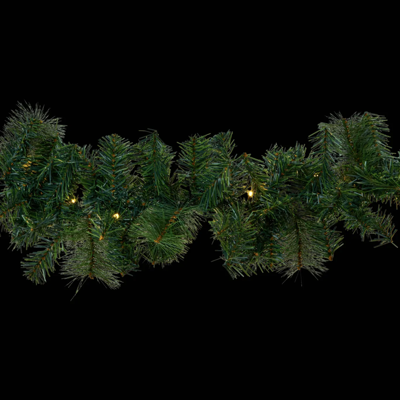 Action Guirlande de branches de pin avec LED* Décoration Saisonnière