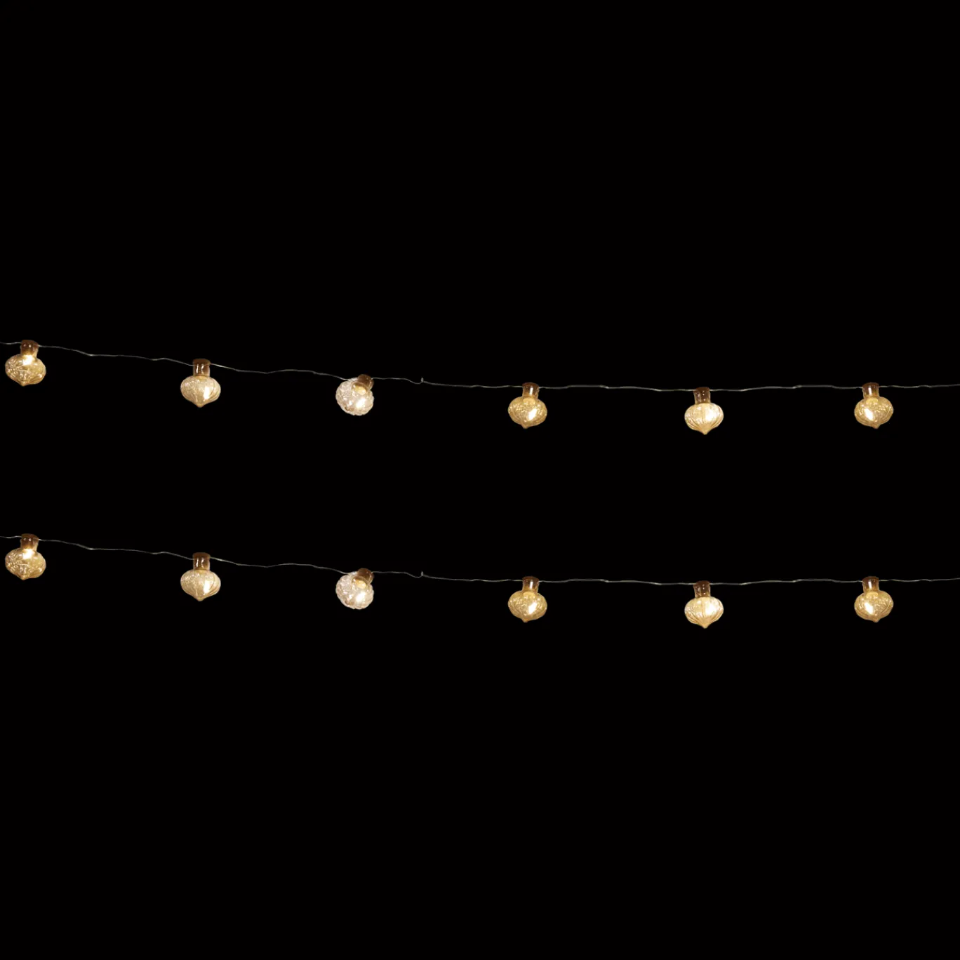 Action Guirlande lumineuse avec boules en verre* Décoration Saisonnière