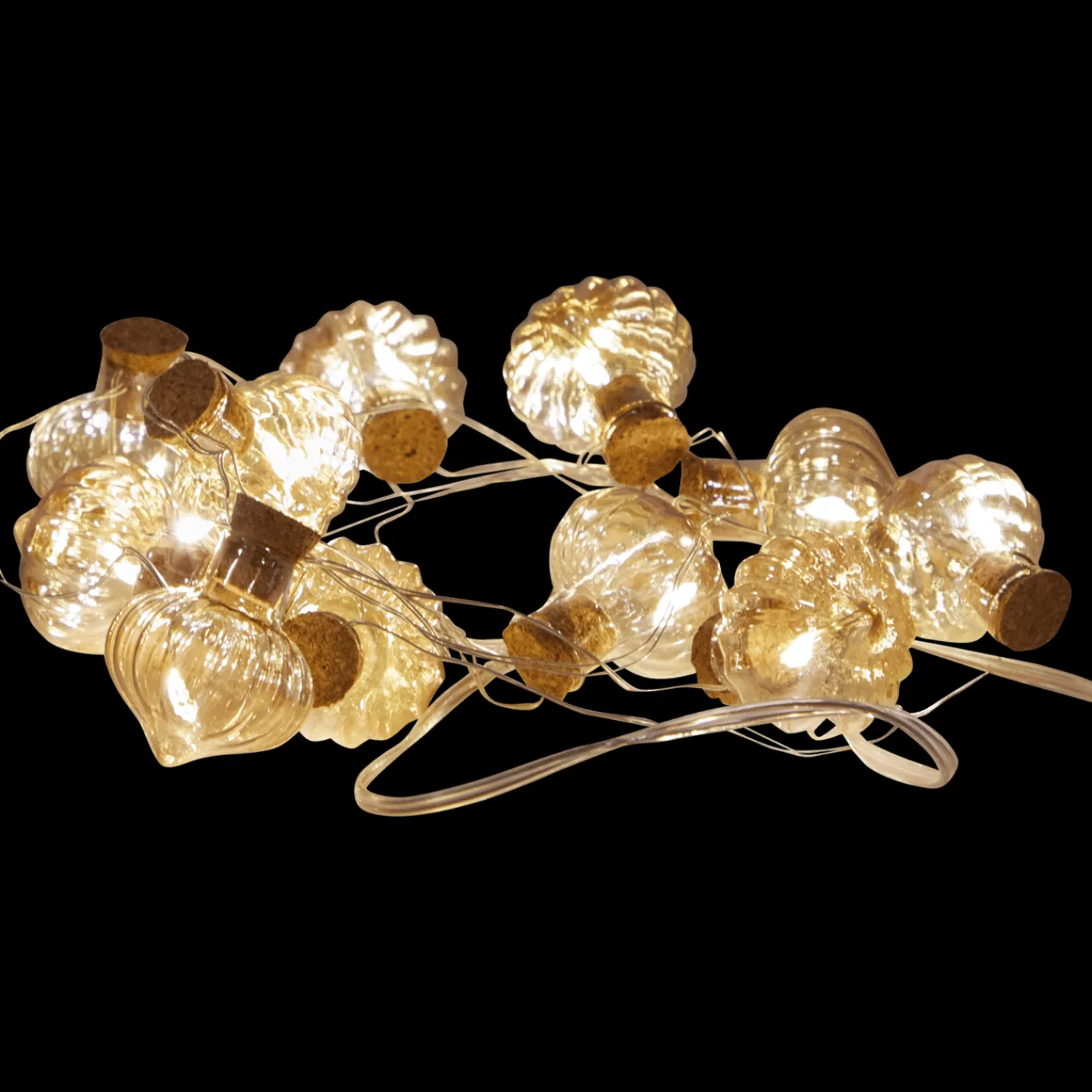 Action Guirlande lumineuse avec boules en verre* Décoration Saisonnière