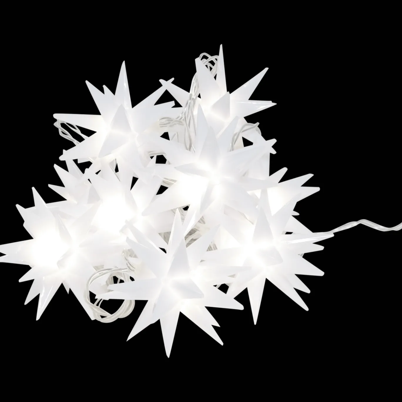 Action Guirlande lumineuse avec étoiles* Décoration Saisonnière