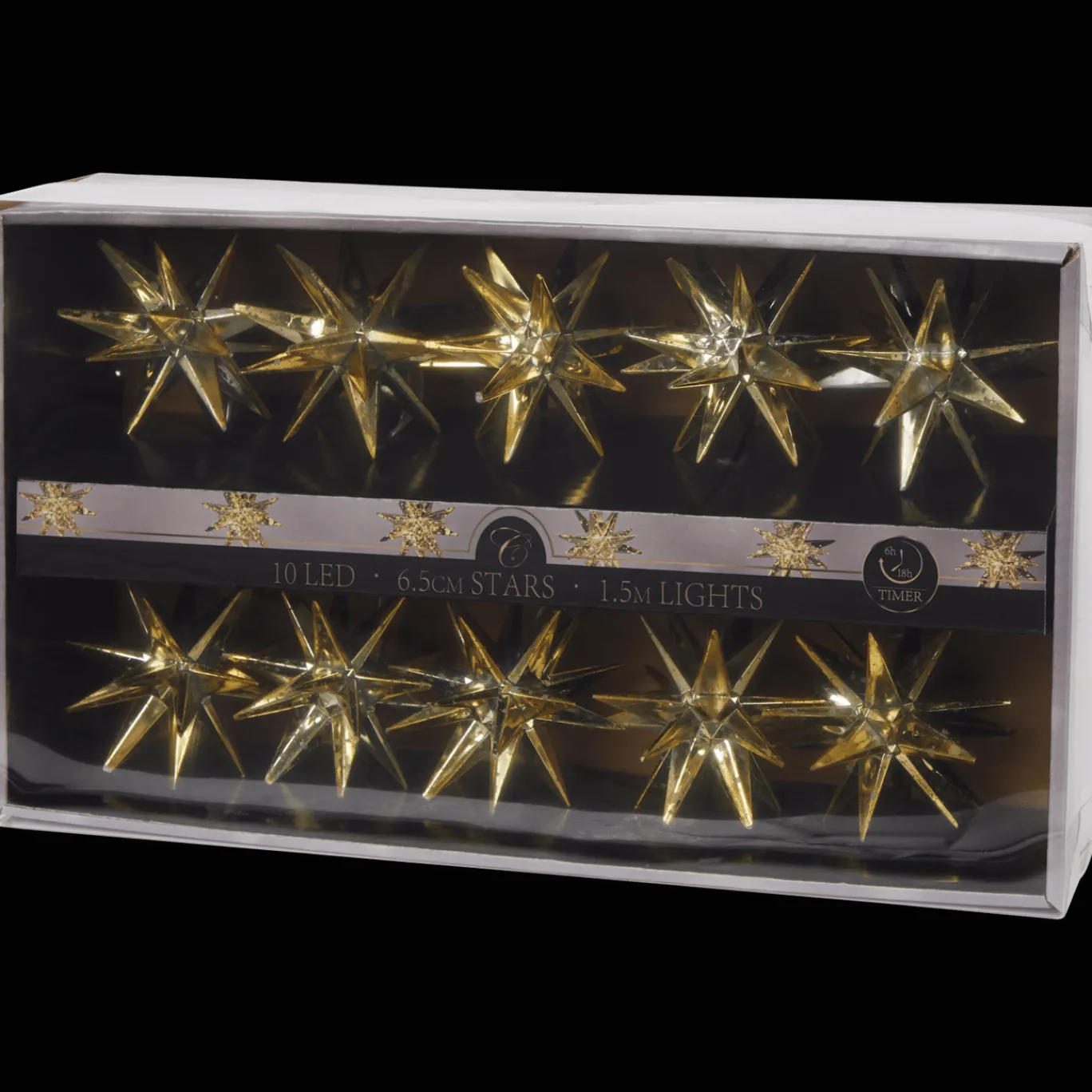Action Guirlande lumineuse avec étoiles* Décoration Saisonnière