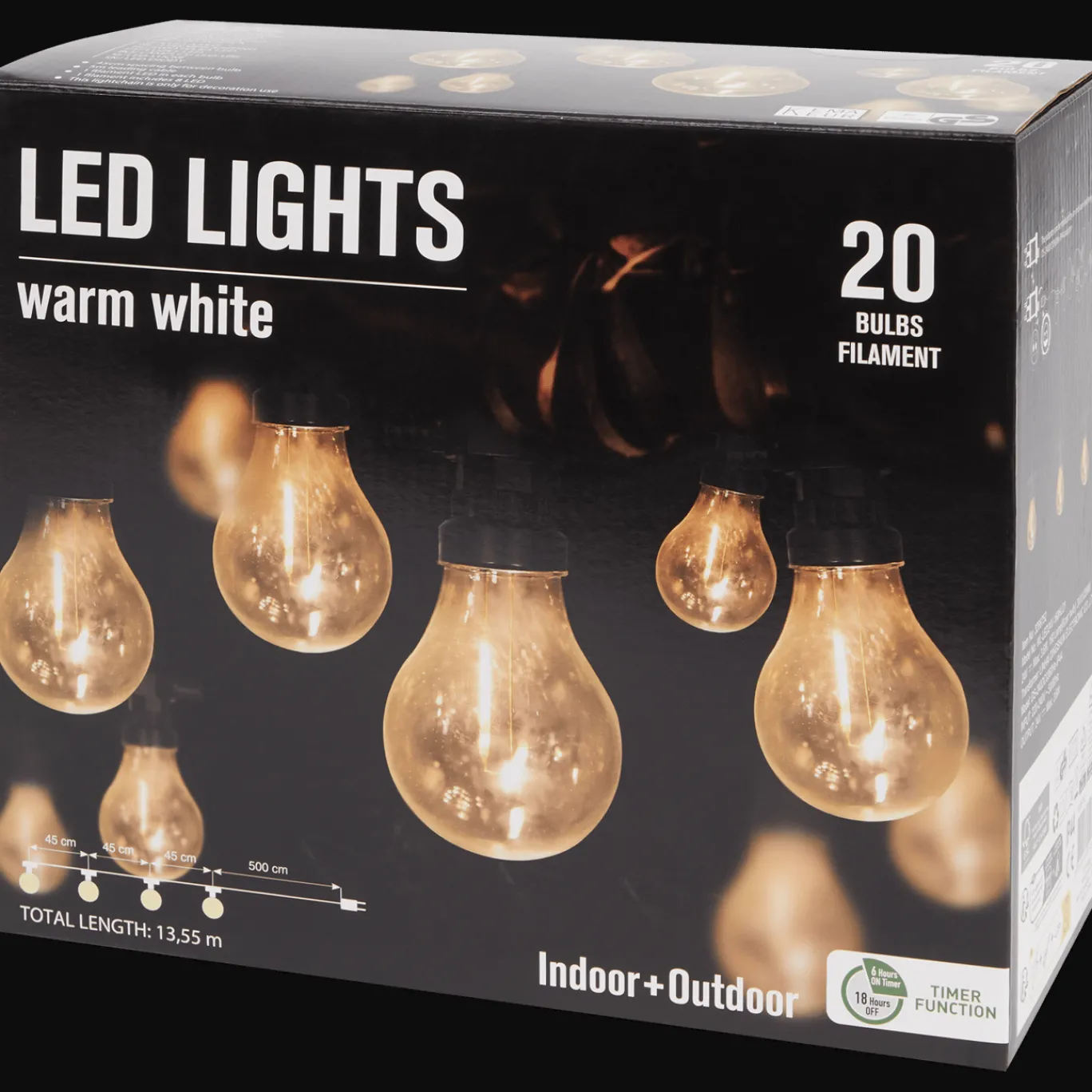 Action Guirlande lumineuse avec ampoules à filament* Décoration Saisonnière