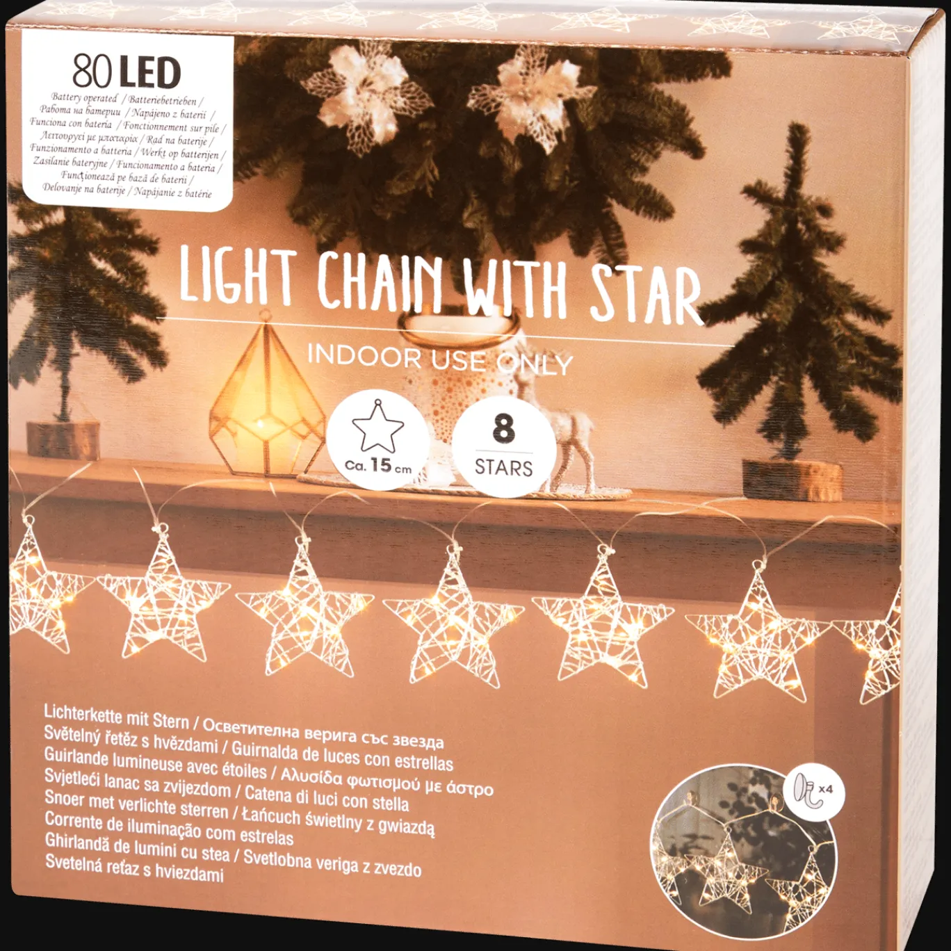 Action Guirlande lumineuse sapins ou étoiles* Décoration Saisonnière