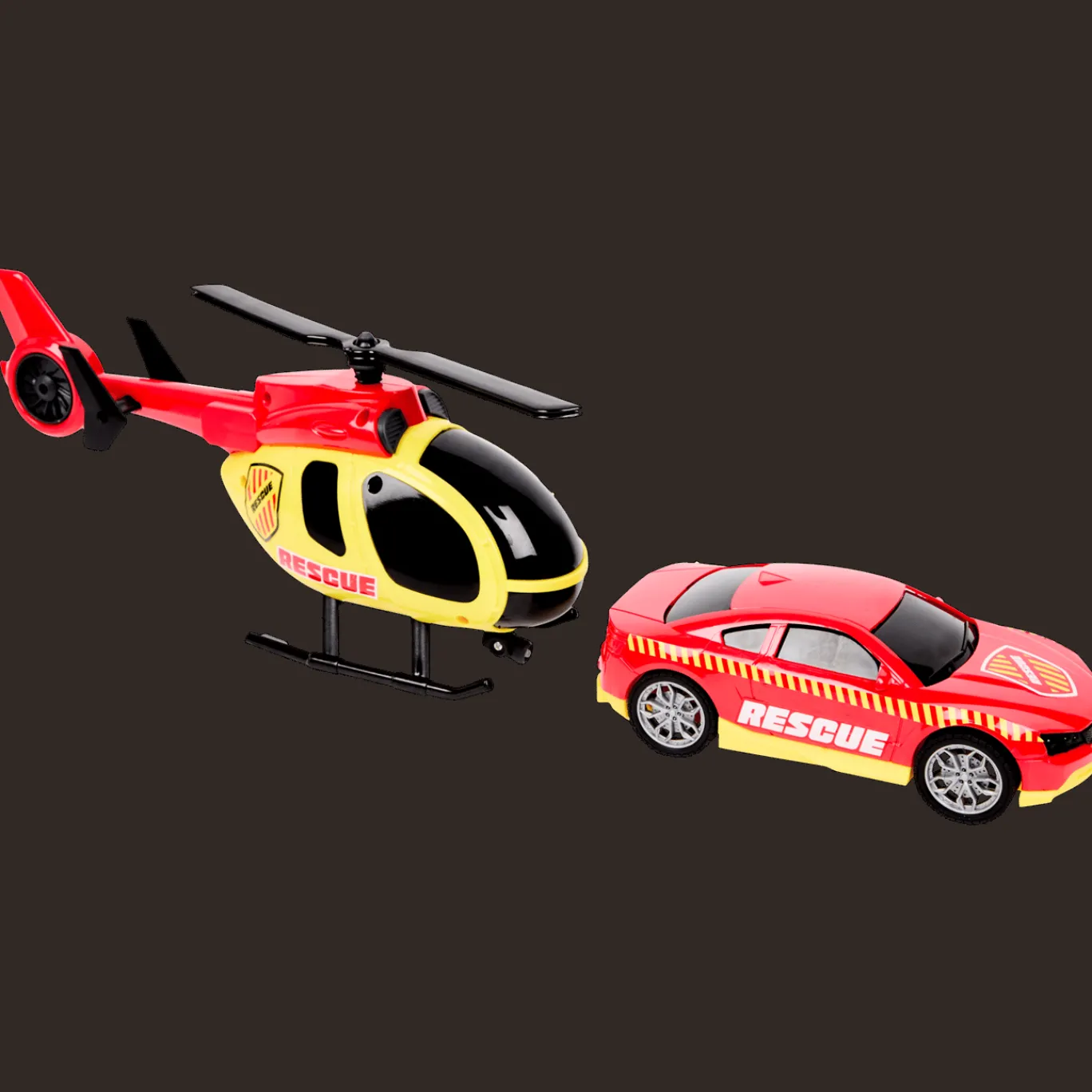 Action Hélicoptère et voiture de secours* Véhicules Et Voitures