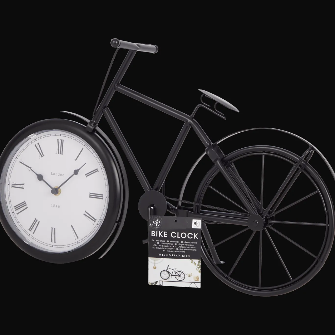 Action Horloge vélo* Décoration Murale