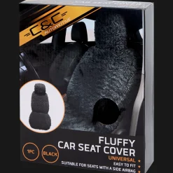 C&C Housse de siège auto en peluche* Accessoires Automobiles
