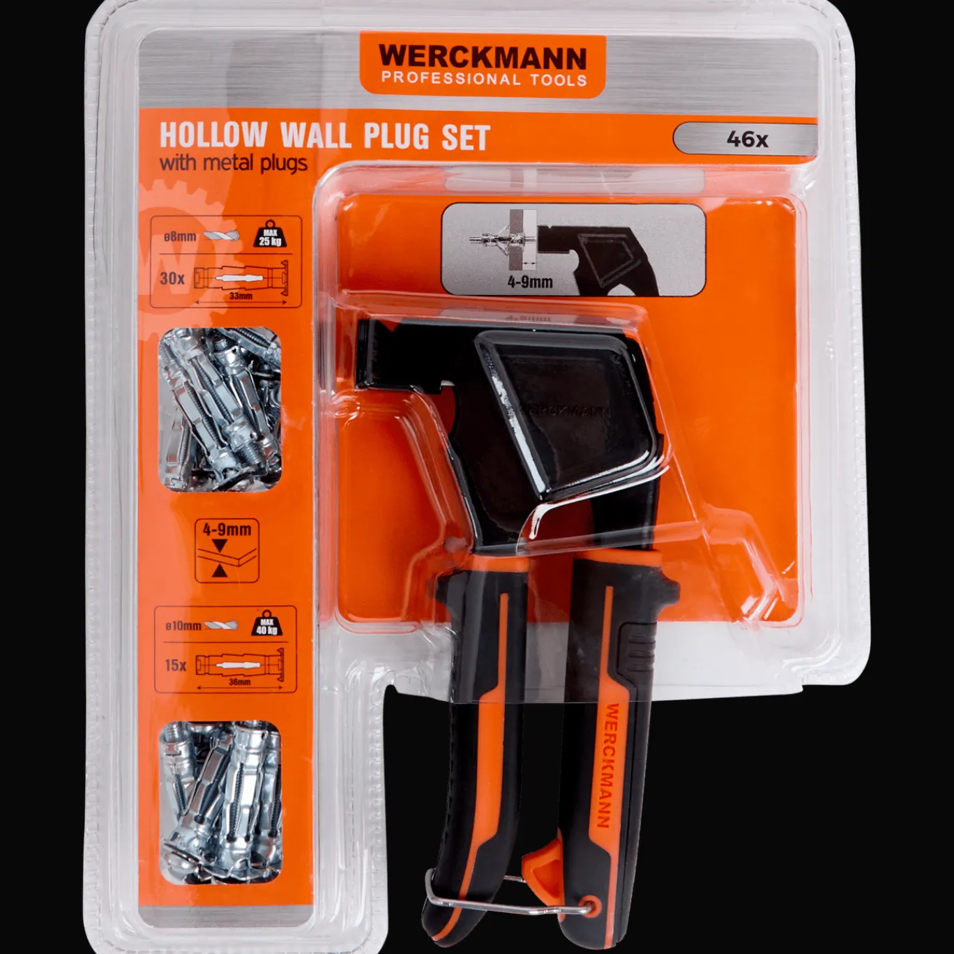 Werckmann Jeu de chevilles pour murs creux* Outils