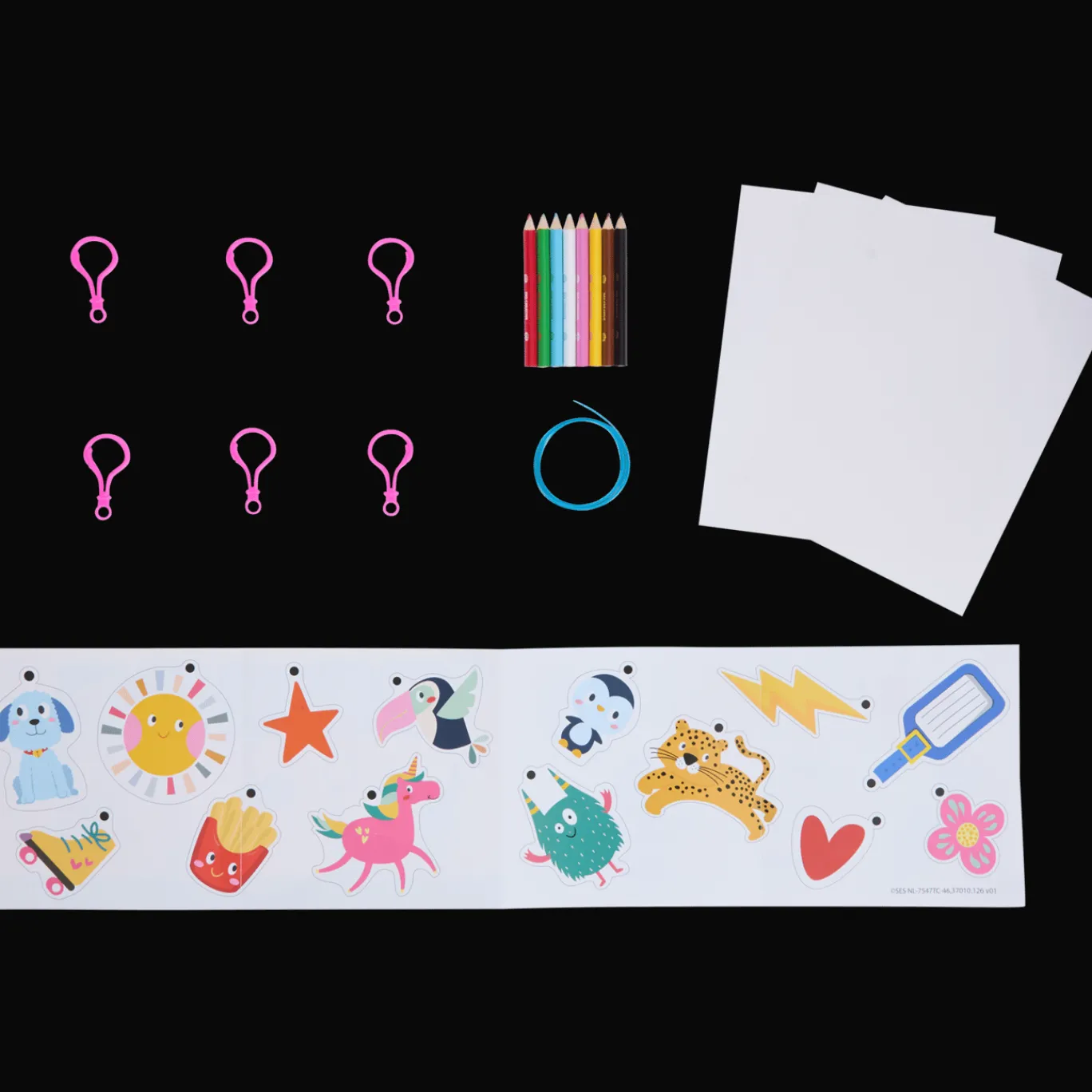 SES Kit porte-clés avec film thermorétractable* Bricolage