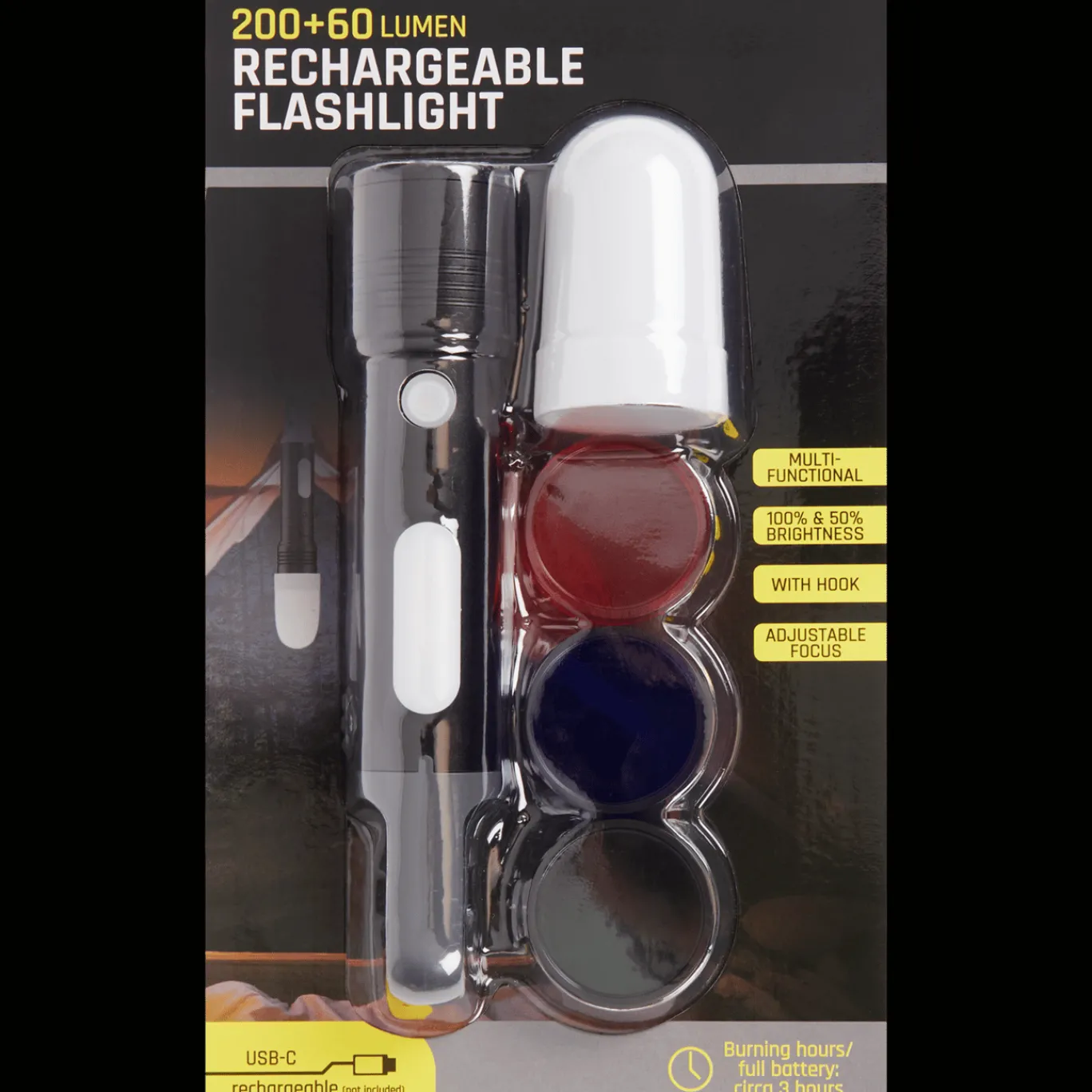 Action Lampe de poche rechargeable* Éclairage