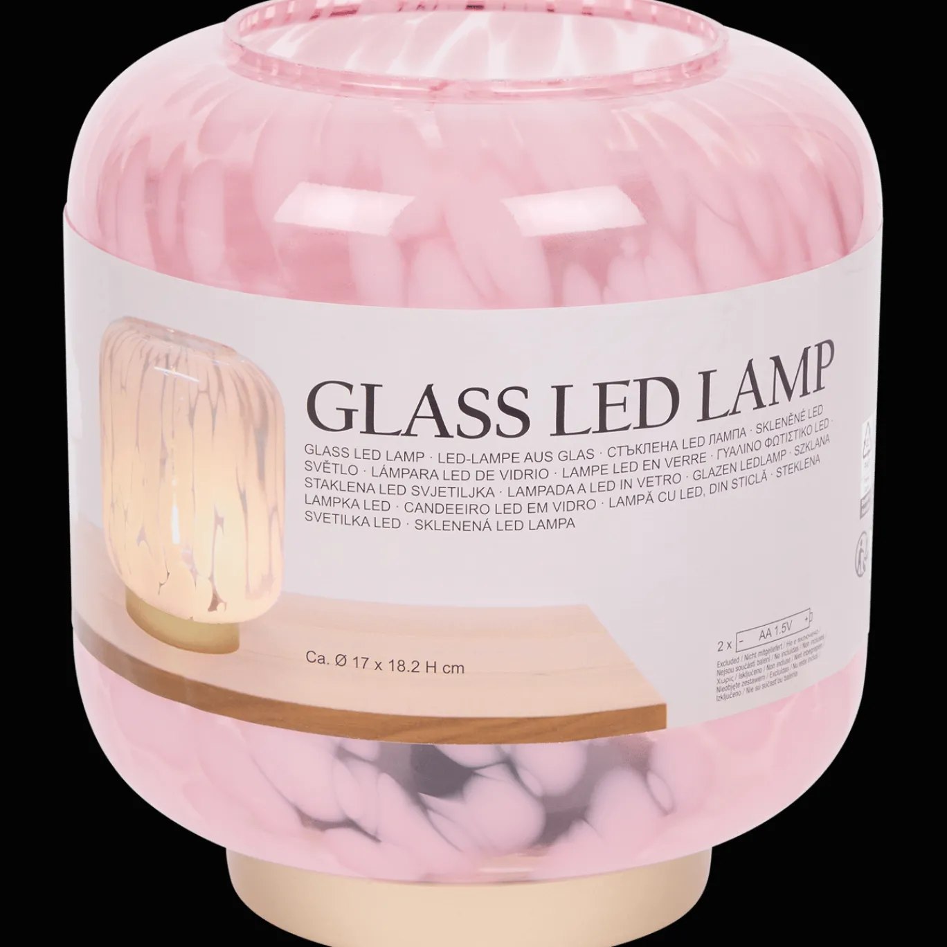 Action Lampe de table en verre* Lampes