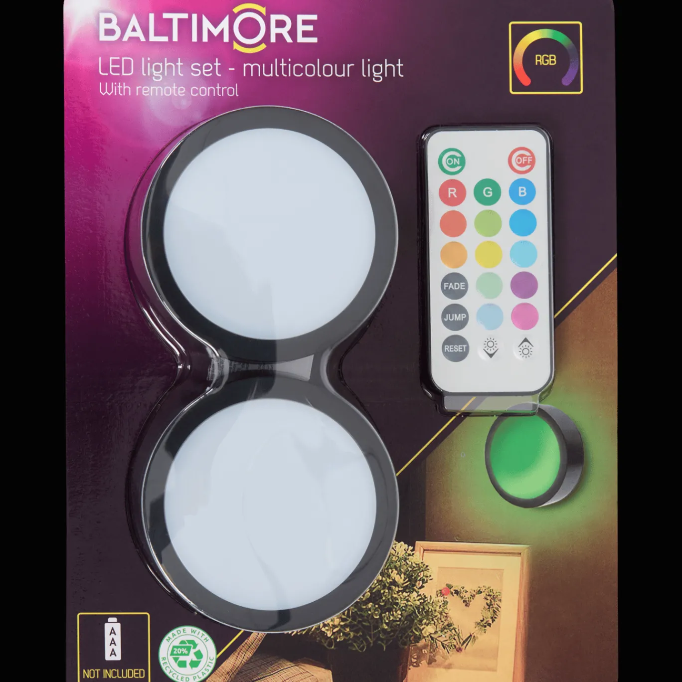 Baltimore Lampes LED avec télécommande* Éclairage