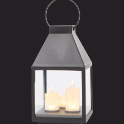 Action Lanterne avec bougies LED* Décoration Saisonnière