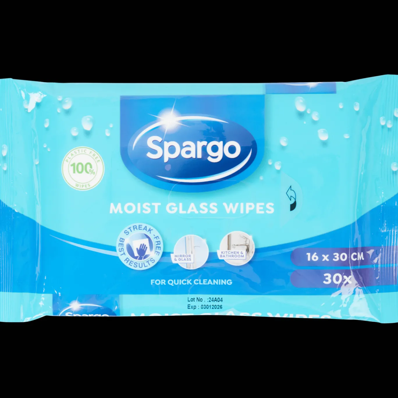 Spargo Lingettes humides pour verre* Produits D'Entretien