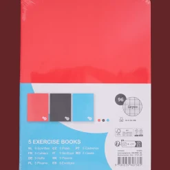Action Lot de 5 cahiers quadrillés A4* Papier Et Cahiers