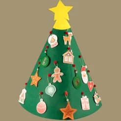 Action Mini-sapin de Noël avec décorations* Bricolage
