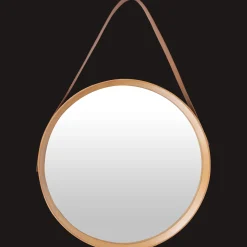 Studio Home Miroir avec boucle en similicuir* Décoration Murale