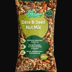 Action Mélange d'amandes, de dattes et de grains Natural Happiness* Chocolat