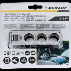 Dunlop Multiprise allume-cigare* Accessoires Automobiles