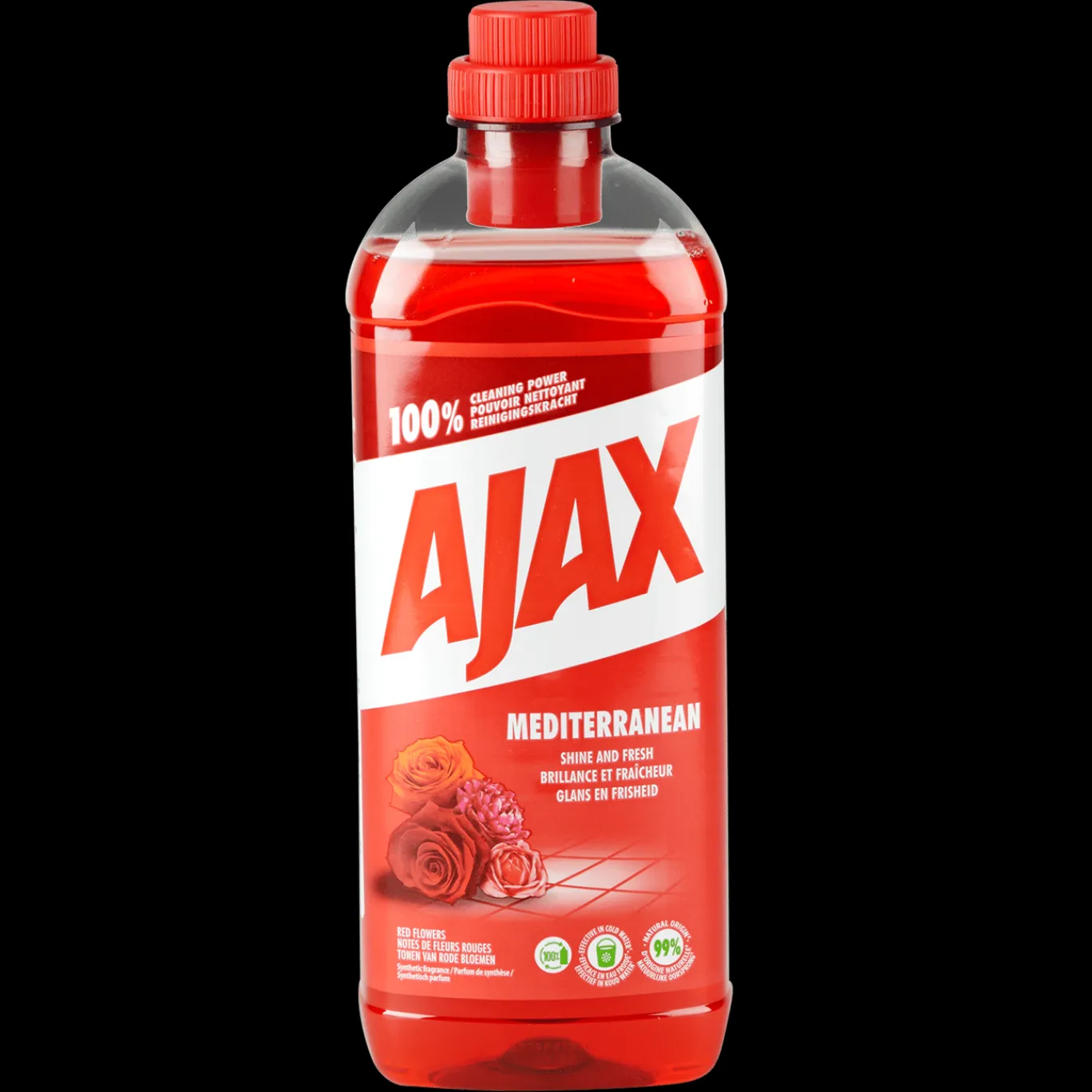 Ajax Nettoyant tout usage Notes de fleurs rouges* Produits D'Entretien
