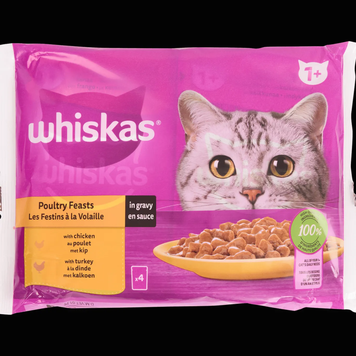 Whiskas Nourriture humide pour chat Volaille* Alimentation