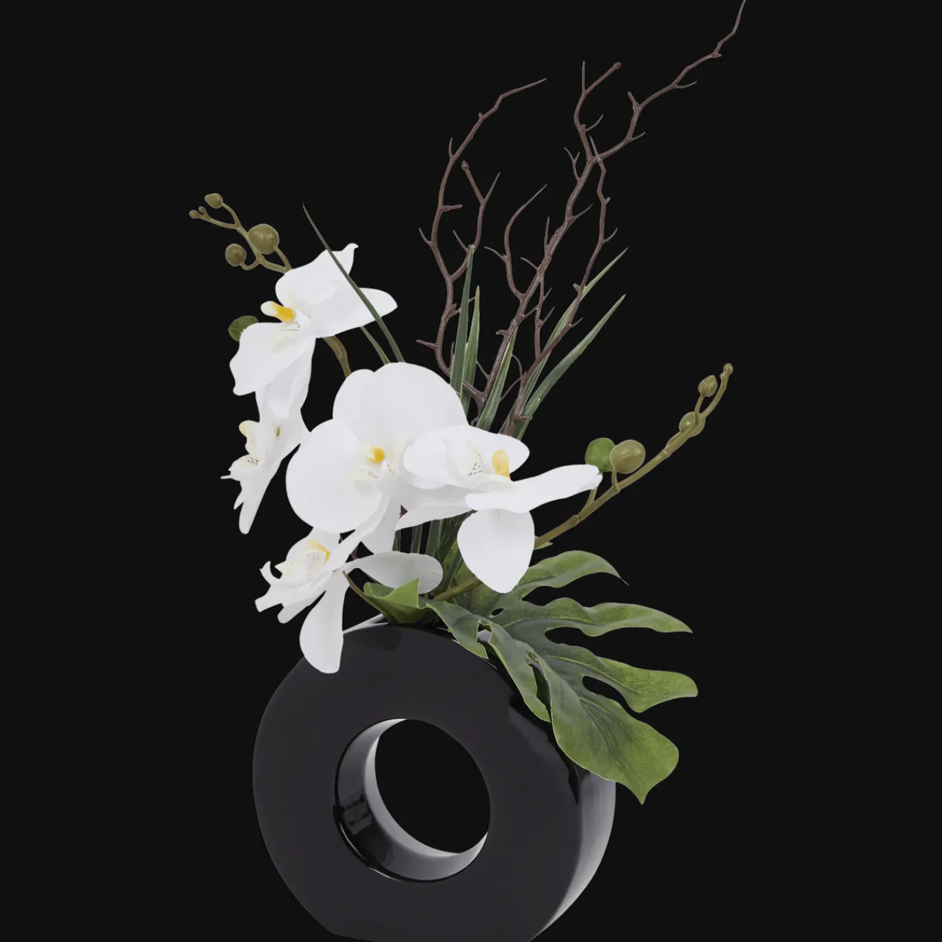 Action Orchidée dans un vase* Plantes Et Fleurs Artificielles