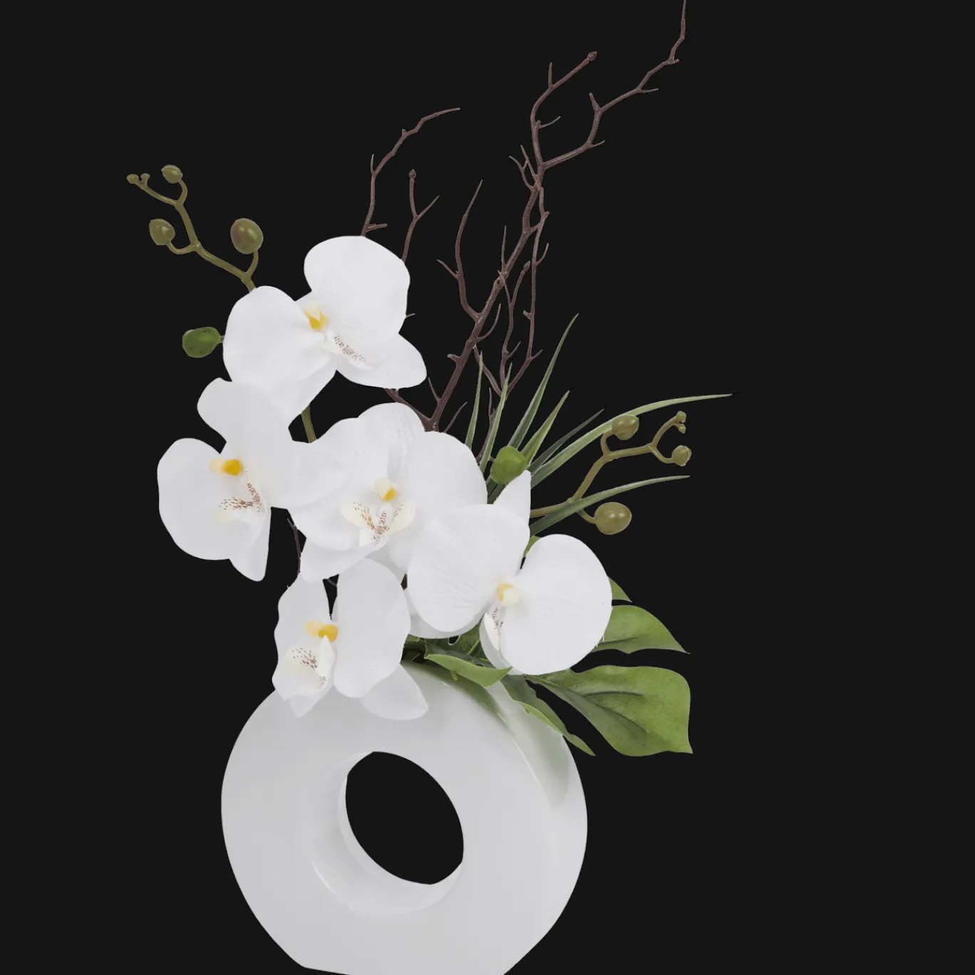 Action Orchidée dans un vase* Plantes Et Fleurs Artificielles