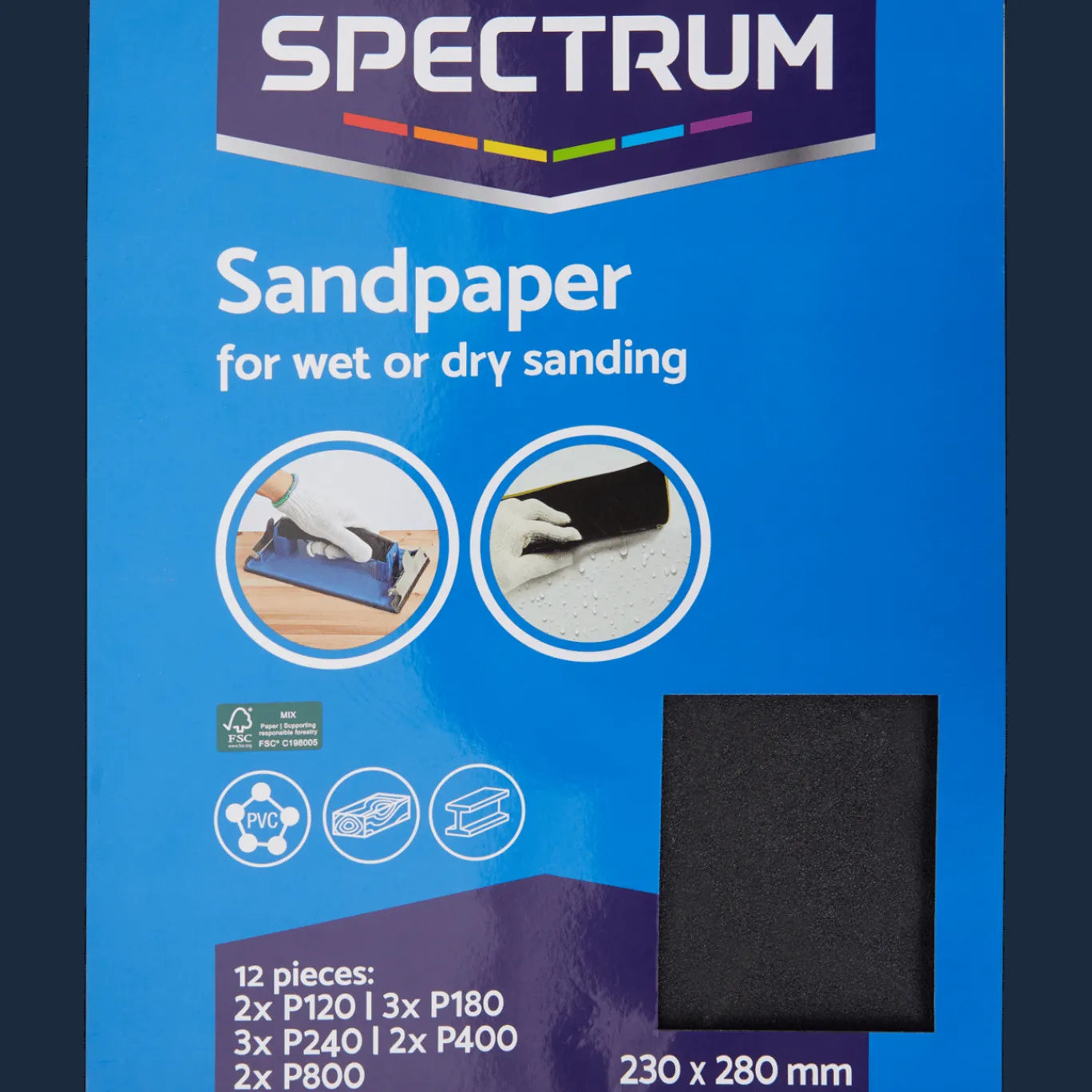Spectrum Papier de verre* Outils