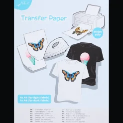 Action Papier transfert pour textile* Cartes