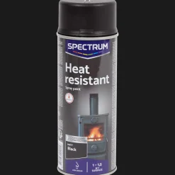 Spectrum Peinture en aérosol résistante à la chaleur Noir mat* Peinture