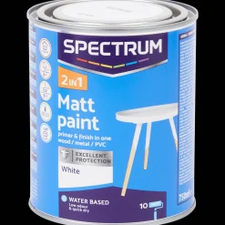Spectrum Peinture mate 2-en-1 Blanc* Peinture