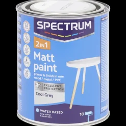 Spectrum Peinture mate 2-en-1 Cool Grey* Peinture