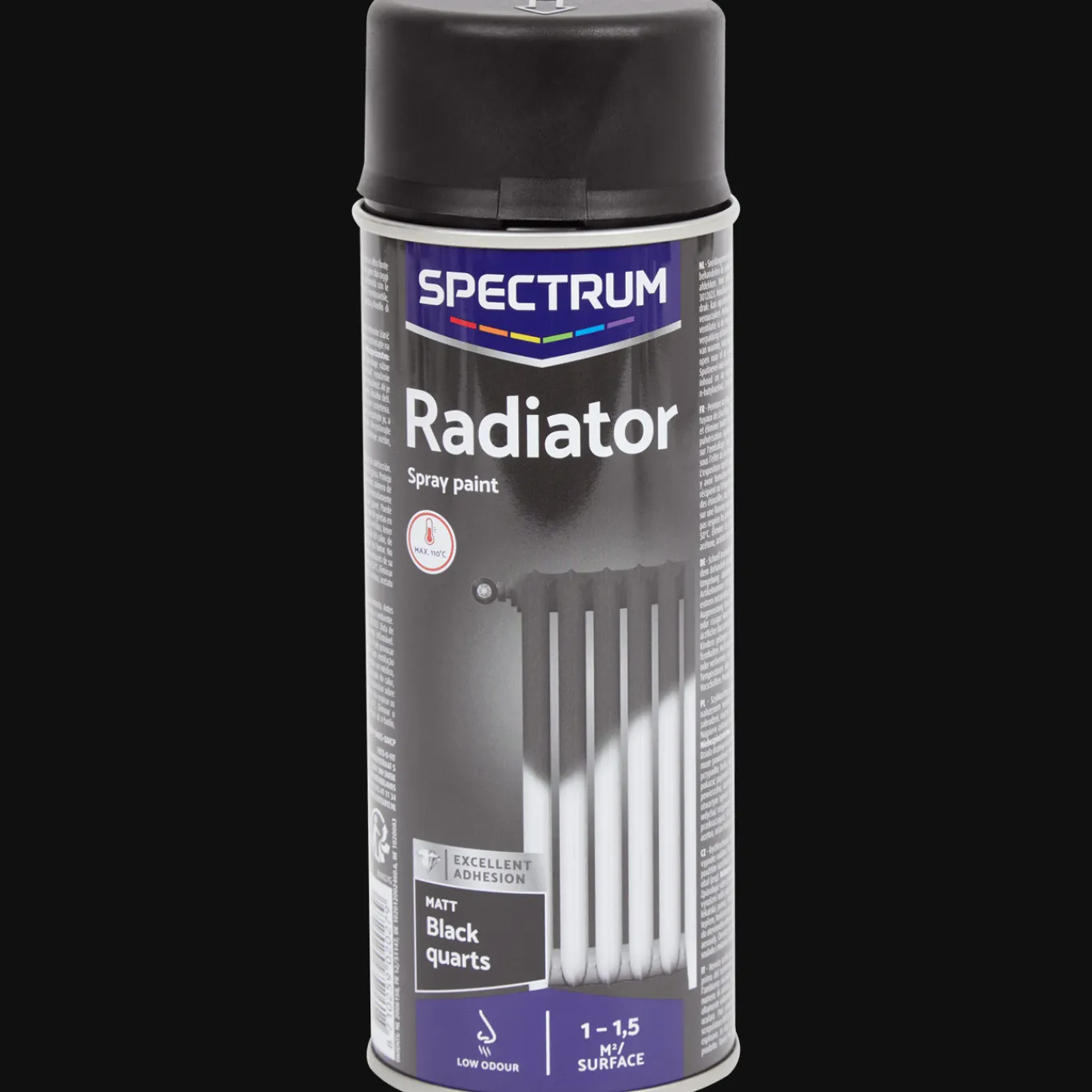 Spectrum Peinture mate pour radiateur Noir* Peinture