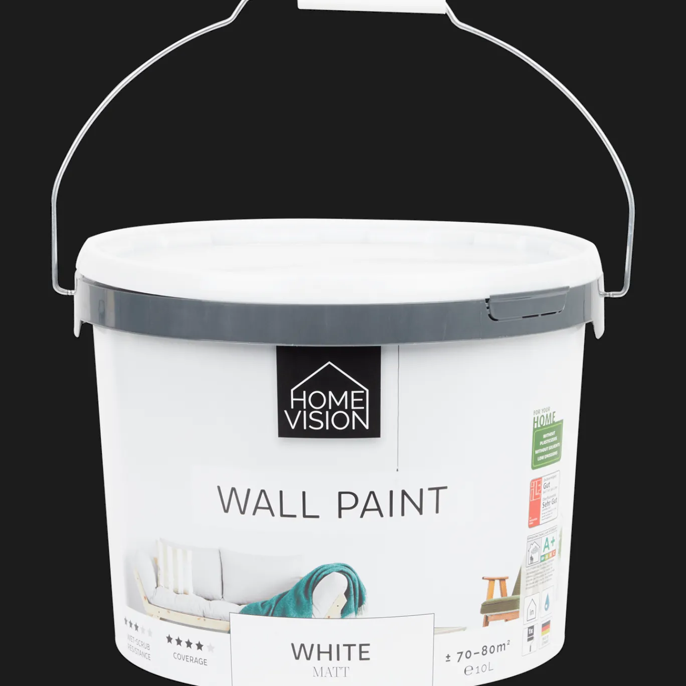 Action Peinture murale mate Home Vision Blanc* Peinture