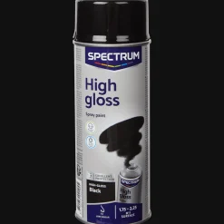 Spectrum Peinture noire en aérosol haute brillance* Peinture