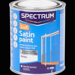Spectrum Peinture satinée 2-en-1 Blanc* Peinture